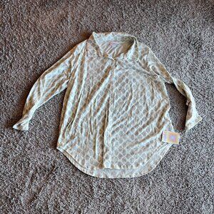 LulaRoe Gray and White Valentina